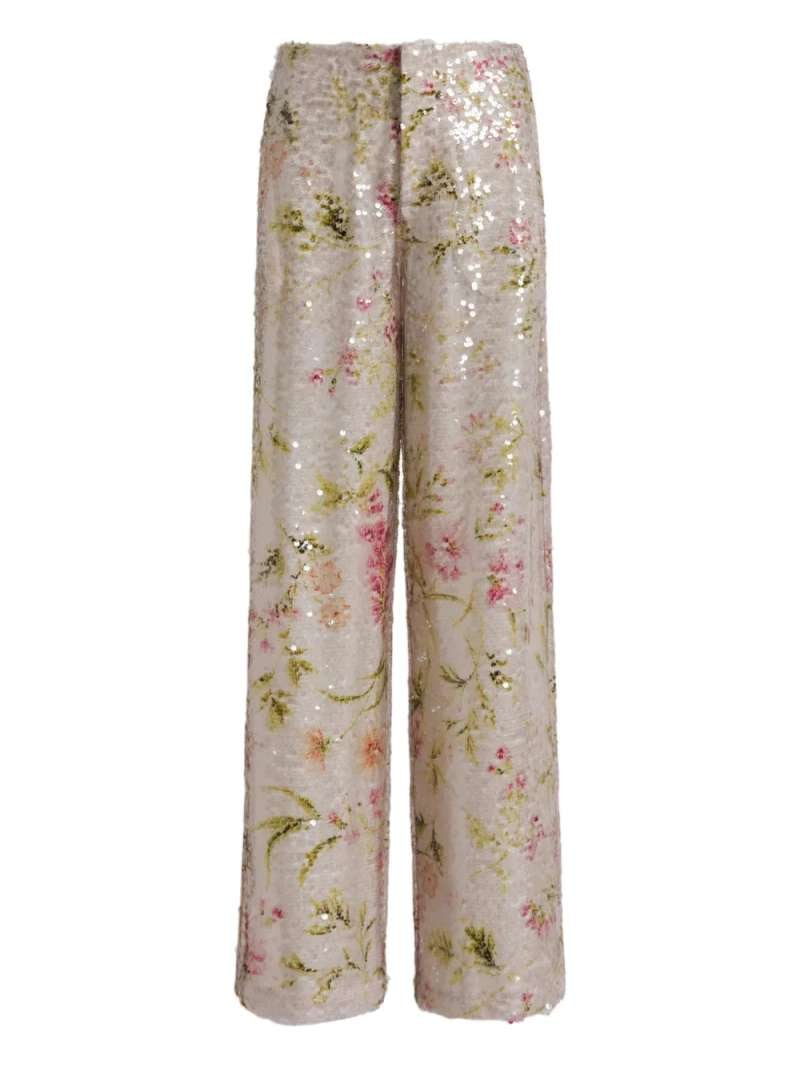 Alberta Ferretti Printed Sequins Pants, view 2