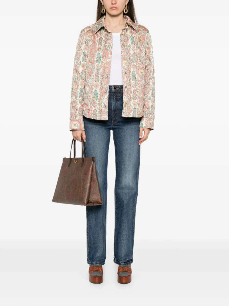 Etro Down Jacket With Rounded Hem, view 6