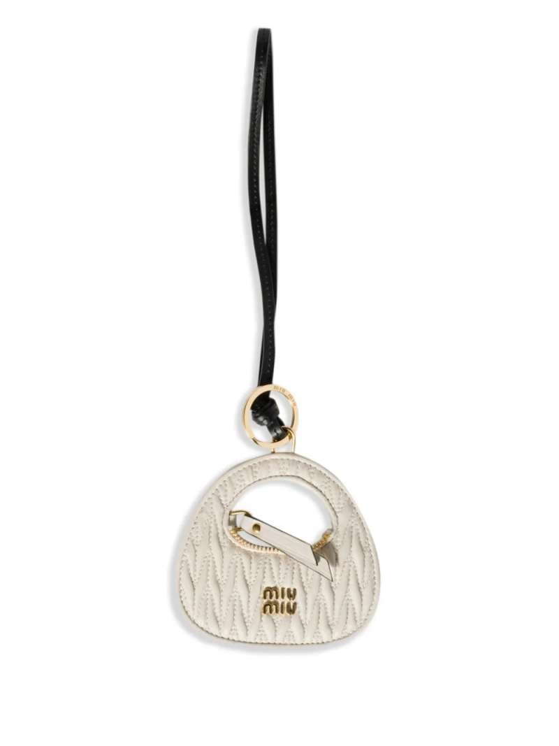Miu Miu Trick Leather Keyring