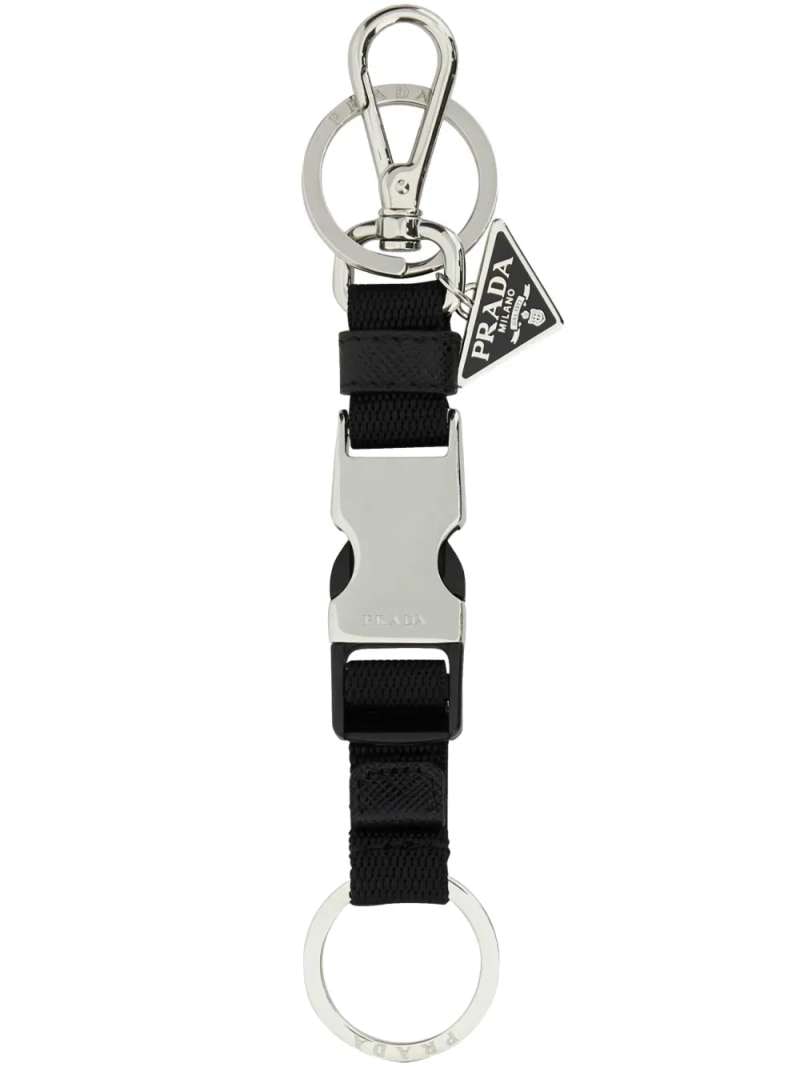 Prada Re-Nylon Key Keyholder With Buckle