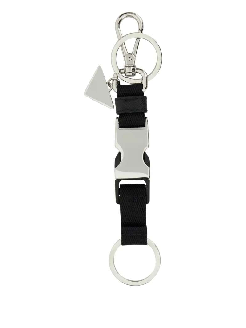 Prada Re-Nylon Key Keyholder With Buckle, view 3
