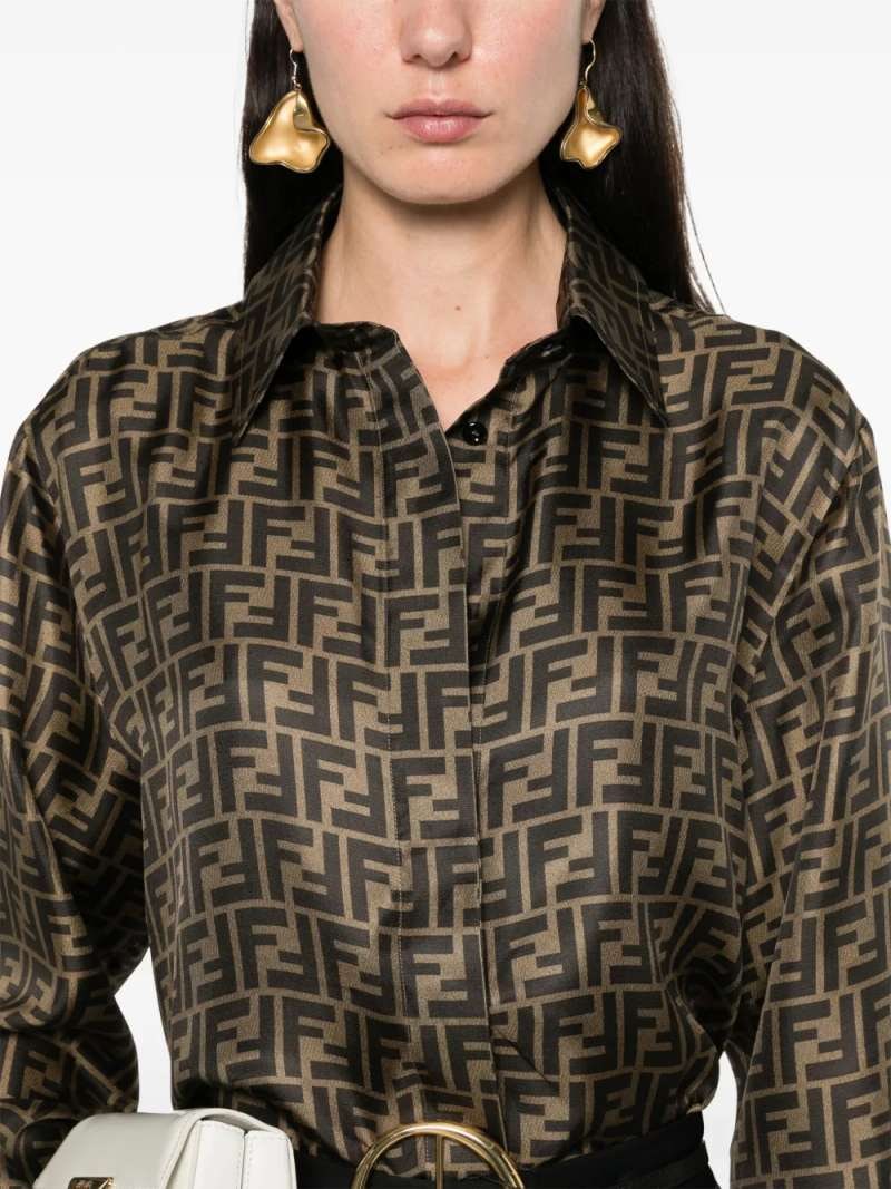 Fendi Ff Twill Shirt, view 3