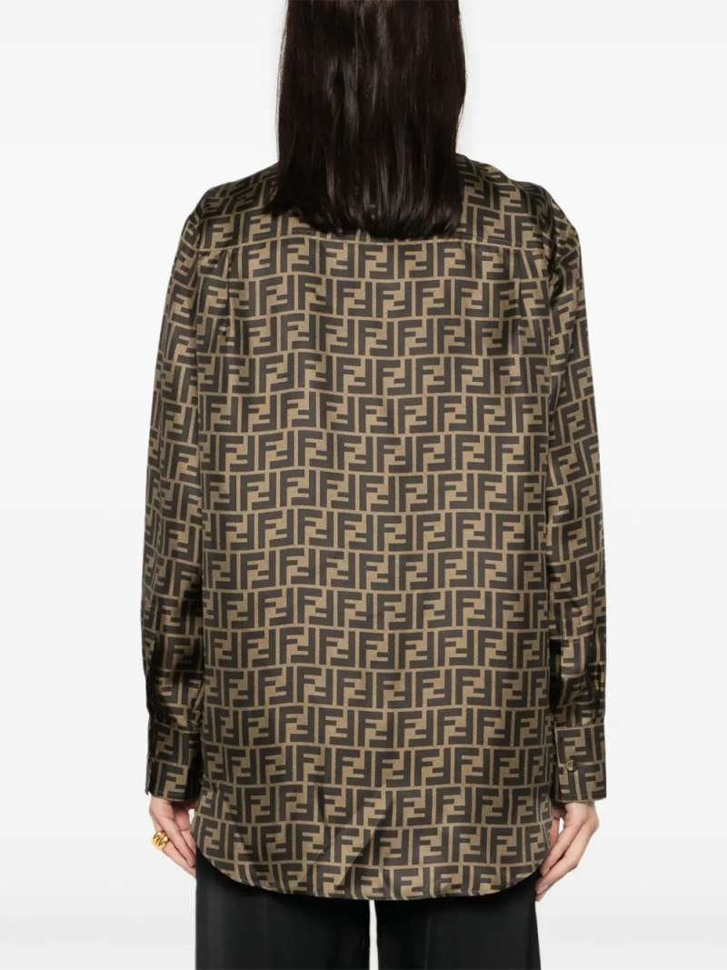 Fendi Ff Twill Shirt, view 6