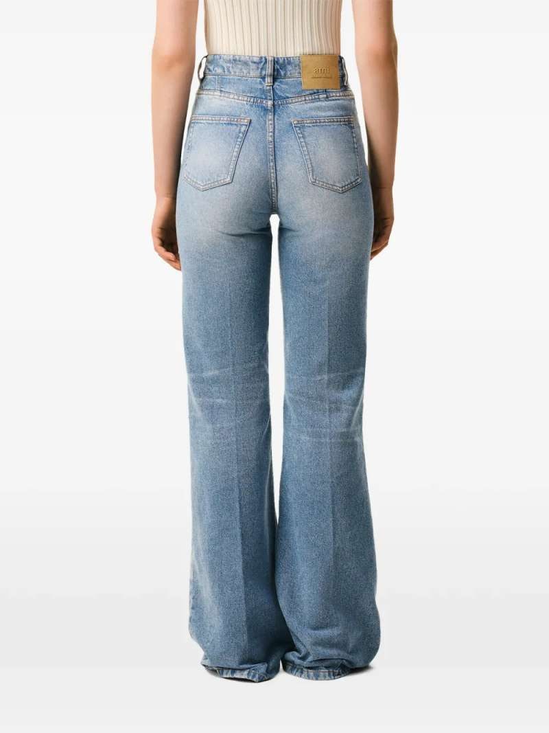 AMI Paris Flare Fit Jeans, view 4