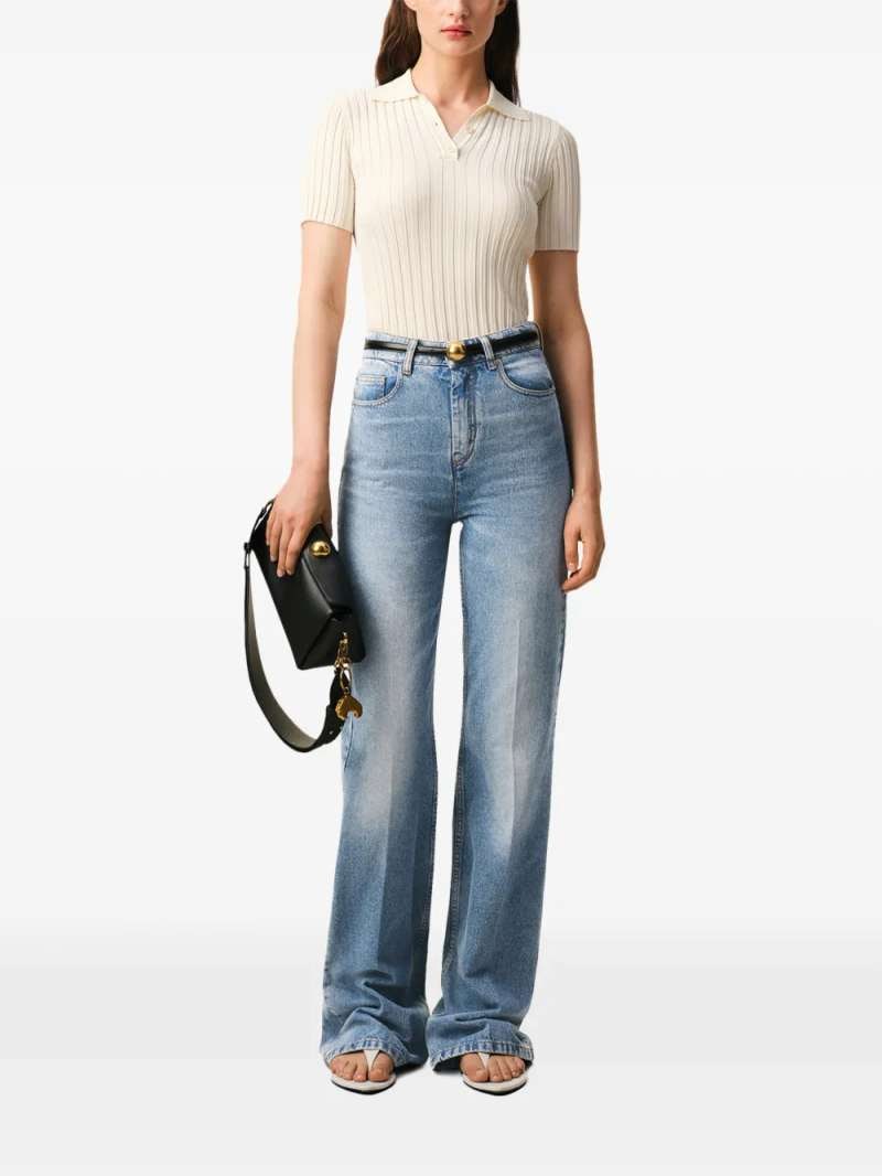 AMI Paris Flare Fit Jeans, view 7