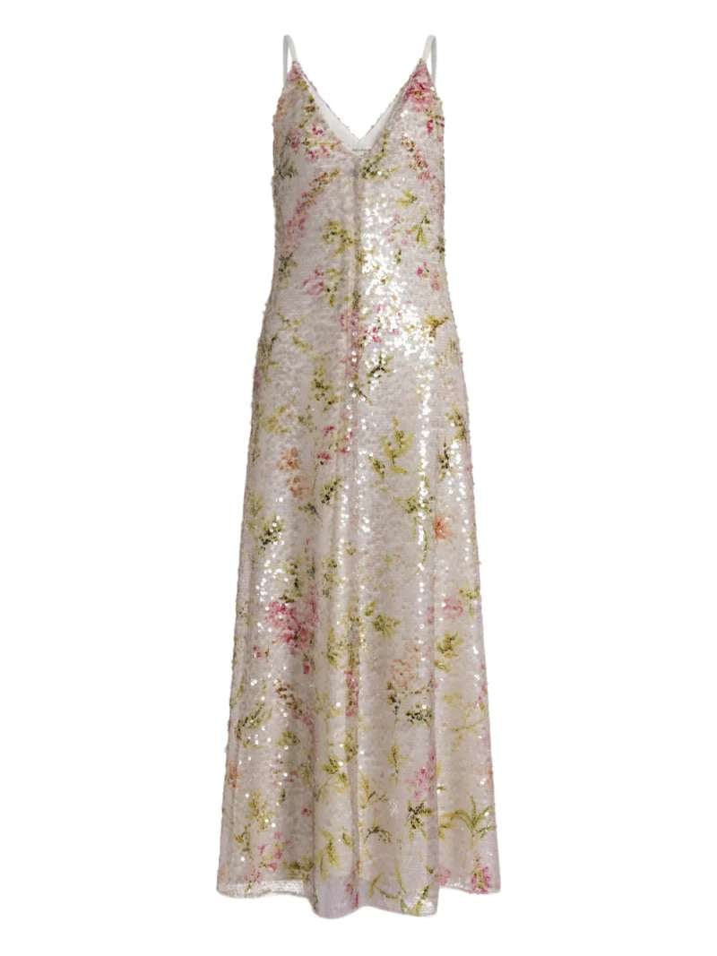 Alberta Ferretti Printed Sequins Dress, view 2