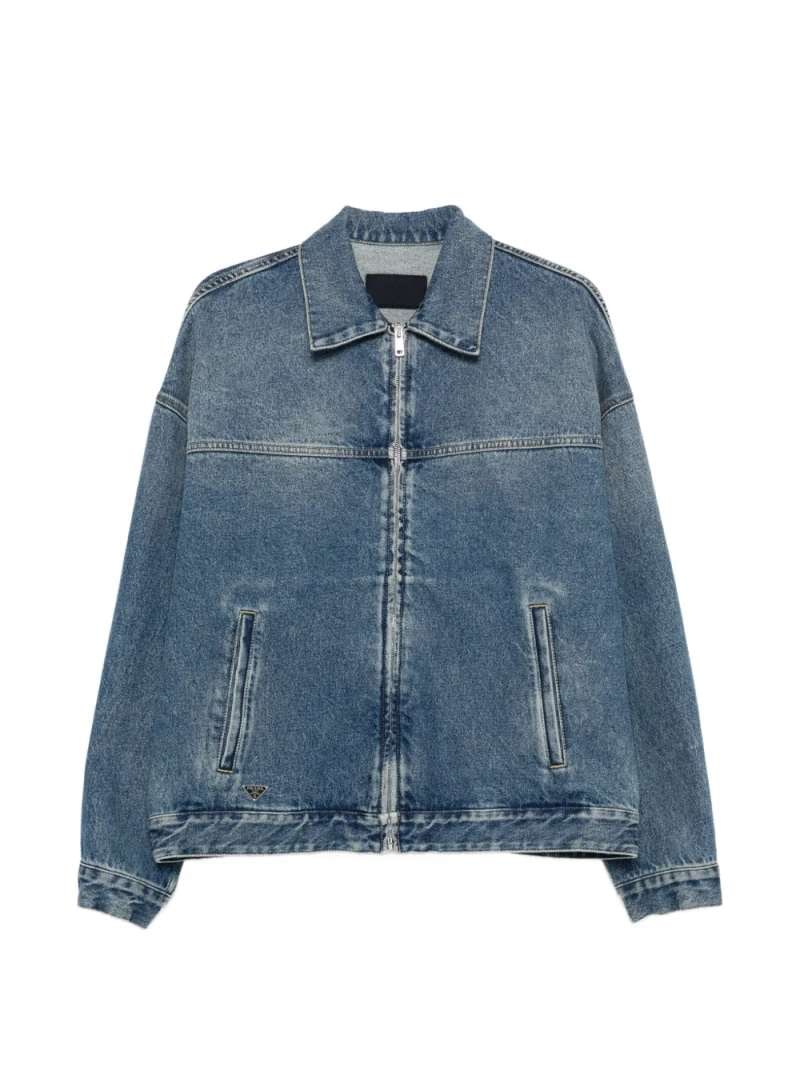 Prada Denim Washed Blouson, view 2