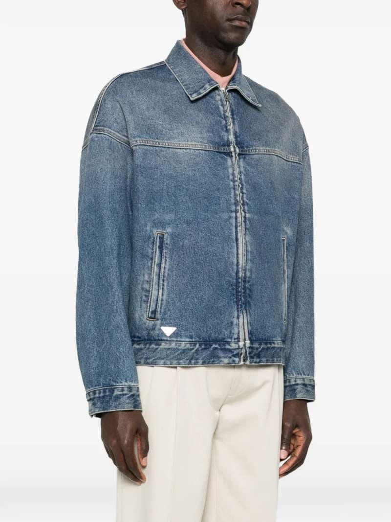 Prada Denim Washed Blouson, view 3