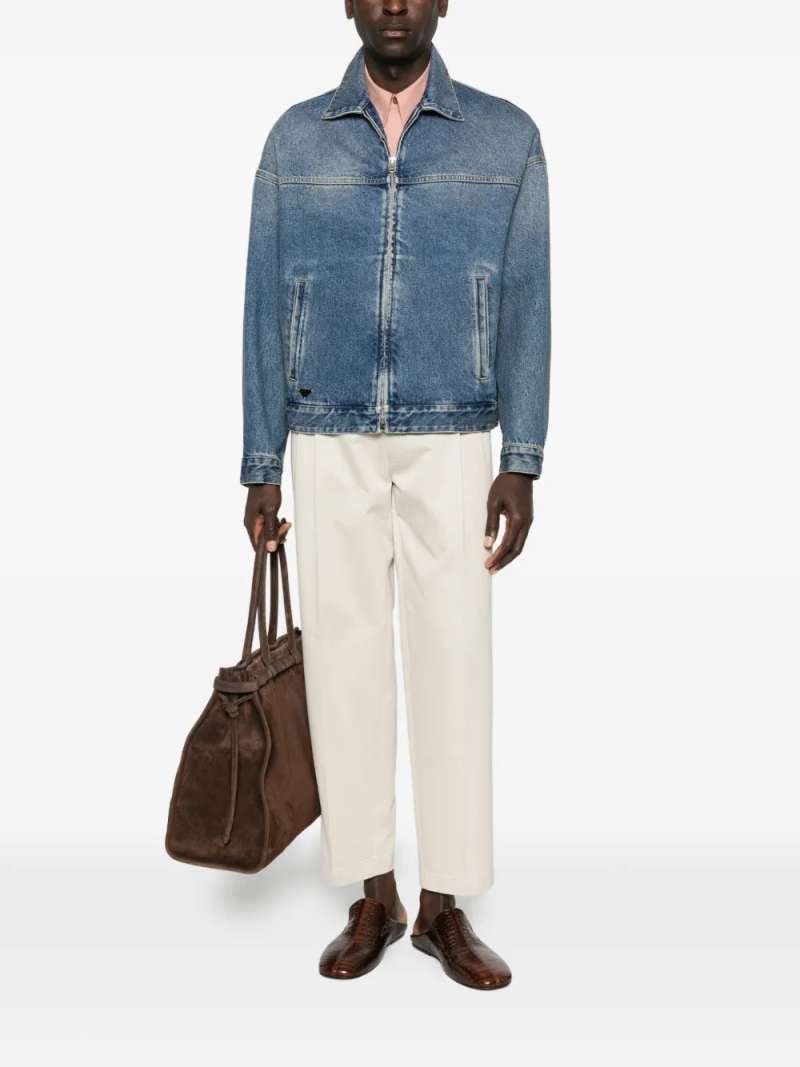 Prada Denim Washed Blouson, view 5