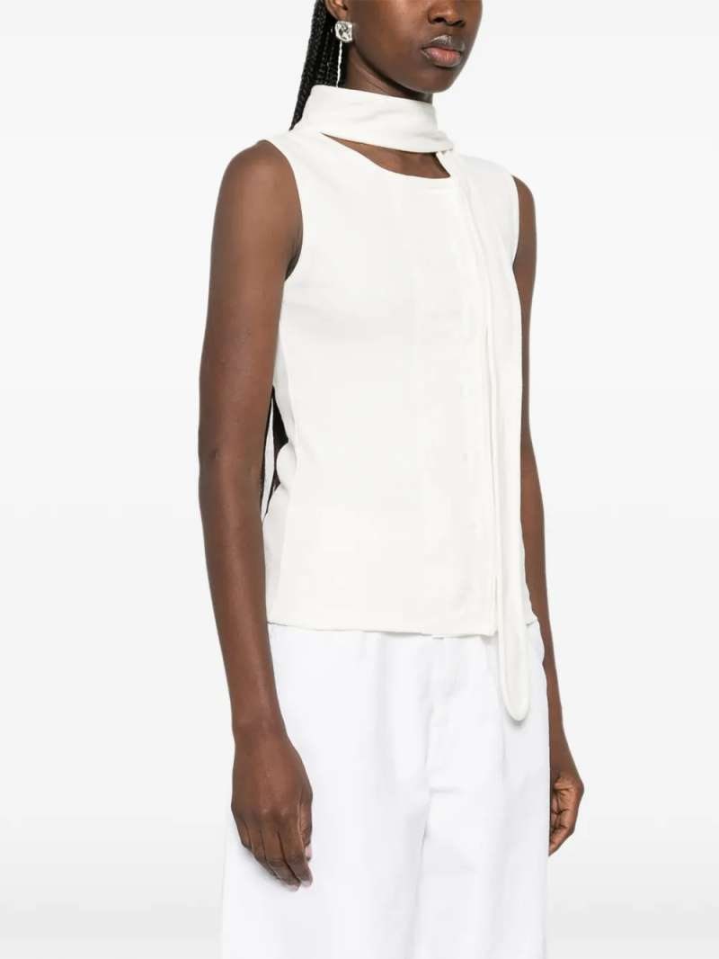 Lemaire Asymmetrical Fitted Top, view 6
