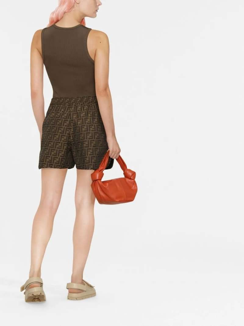 Fendi Ff Canvas Shorts, view 3