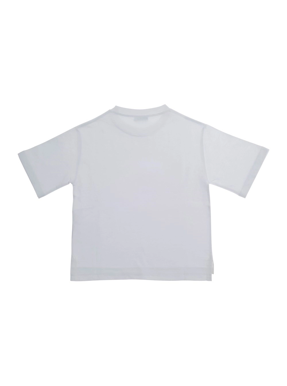 Gucci kids T-Shirt Bianca con Logo sul Fronte in Cotone Bambino, view 2