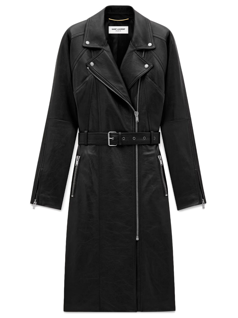 Saint Laurent Leather Coat