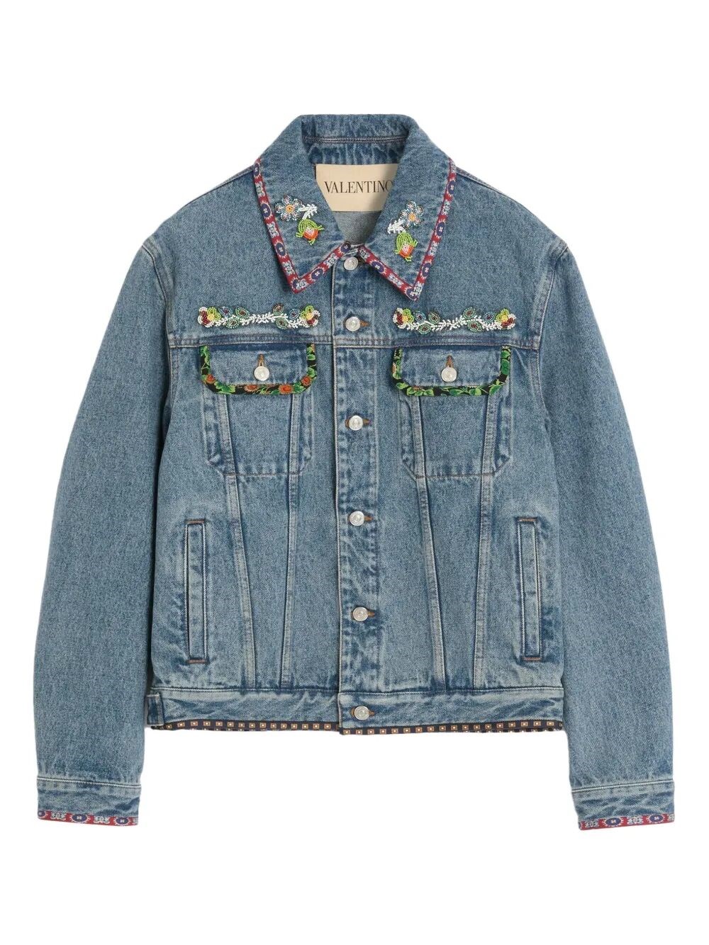 Valentino Garavani Embroidered Denim Jacket