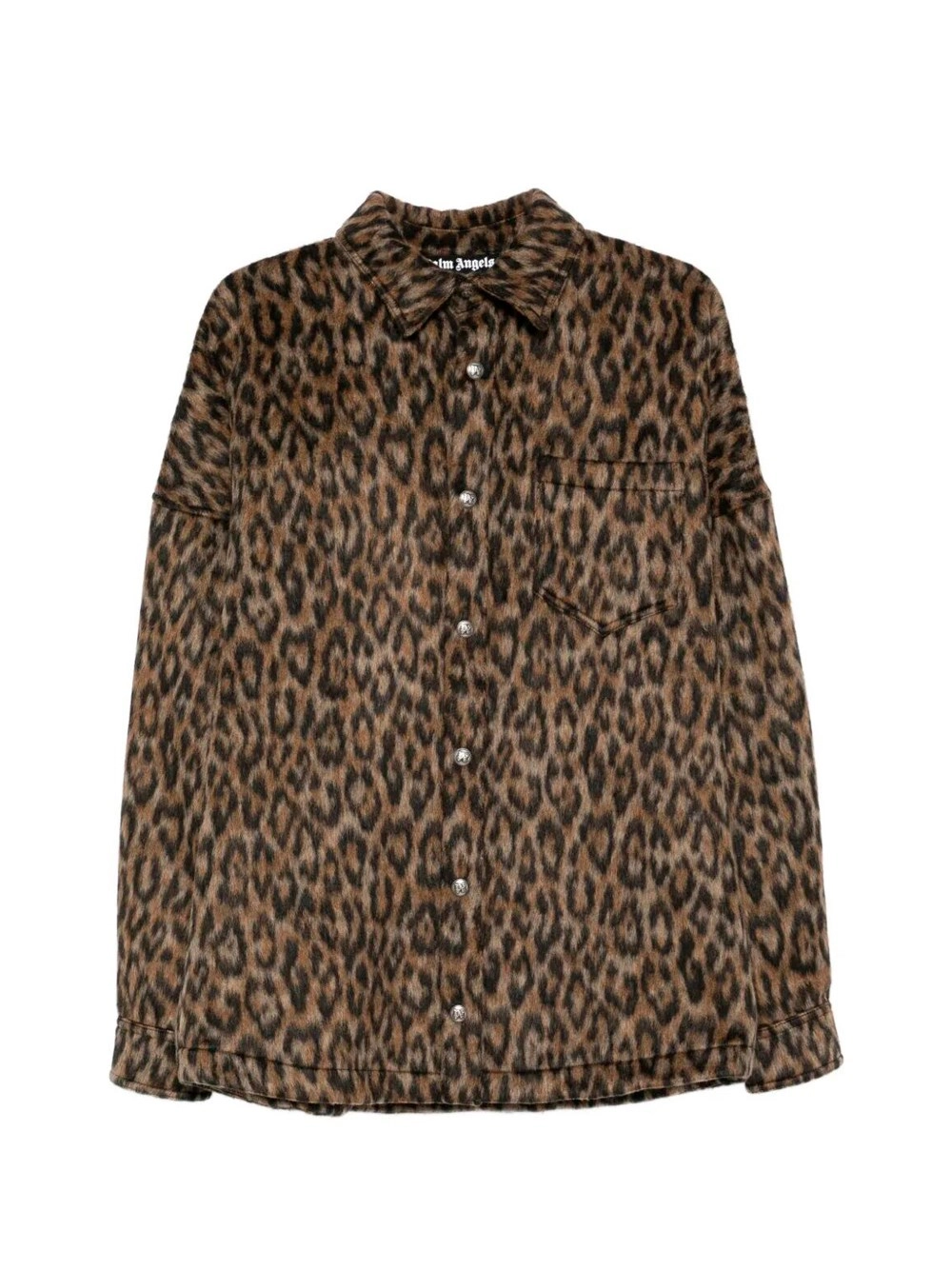 Palm Angels `Classic Logo` Animalier Overshirt