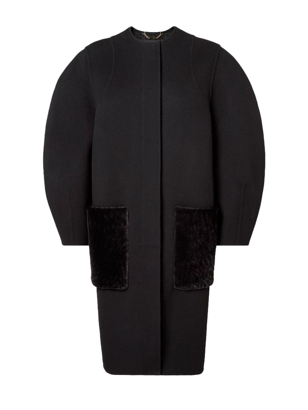 Fendi `FF` Double Wool Overcoat