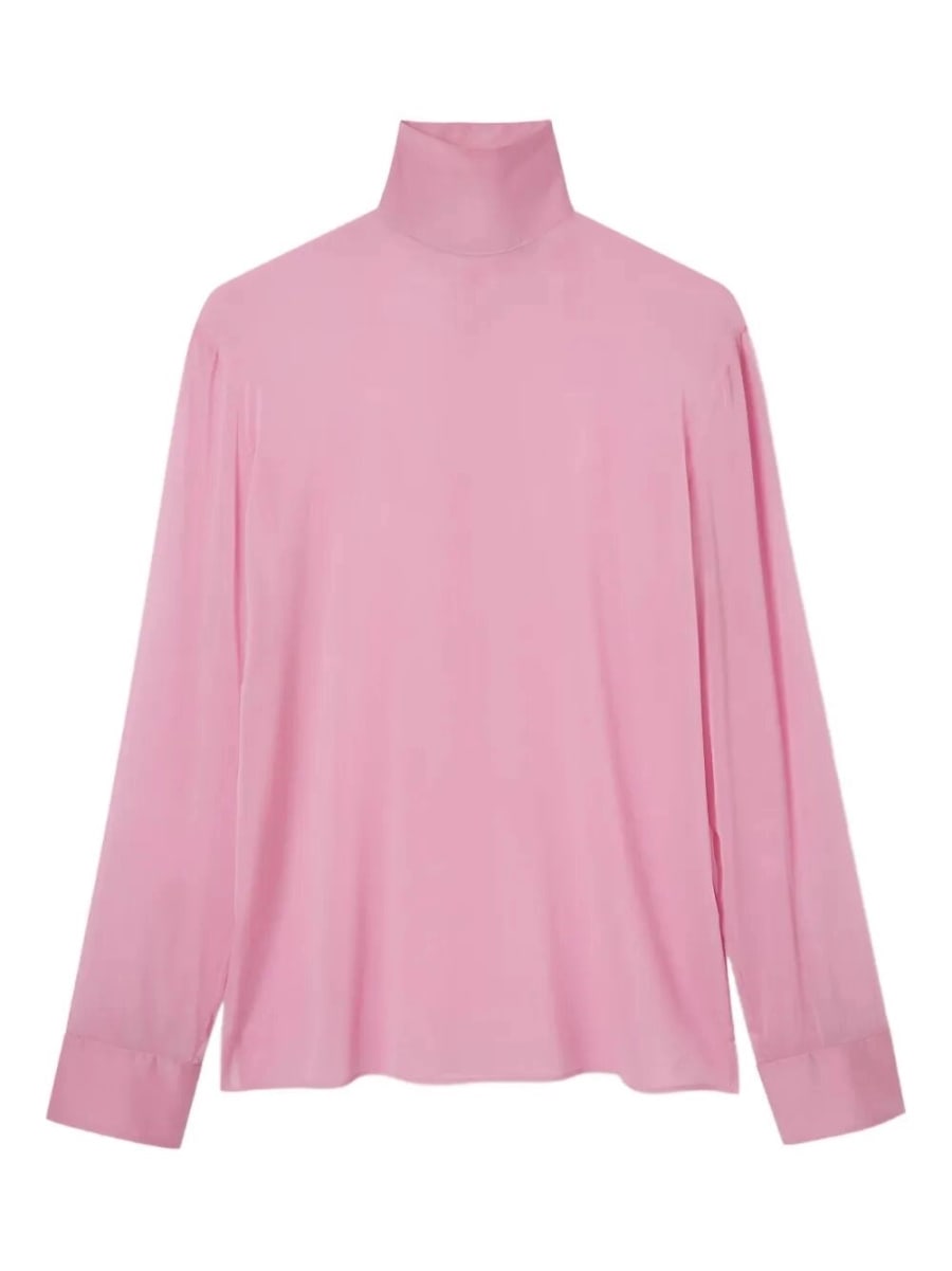 Gucci Silk Stretch Chiffon High neck