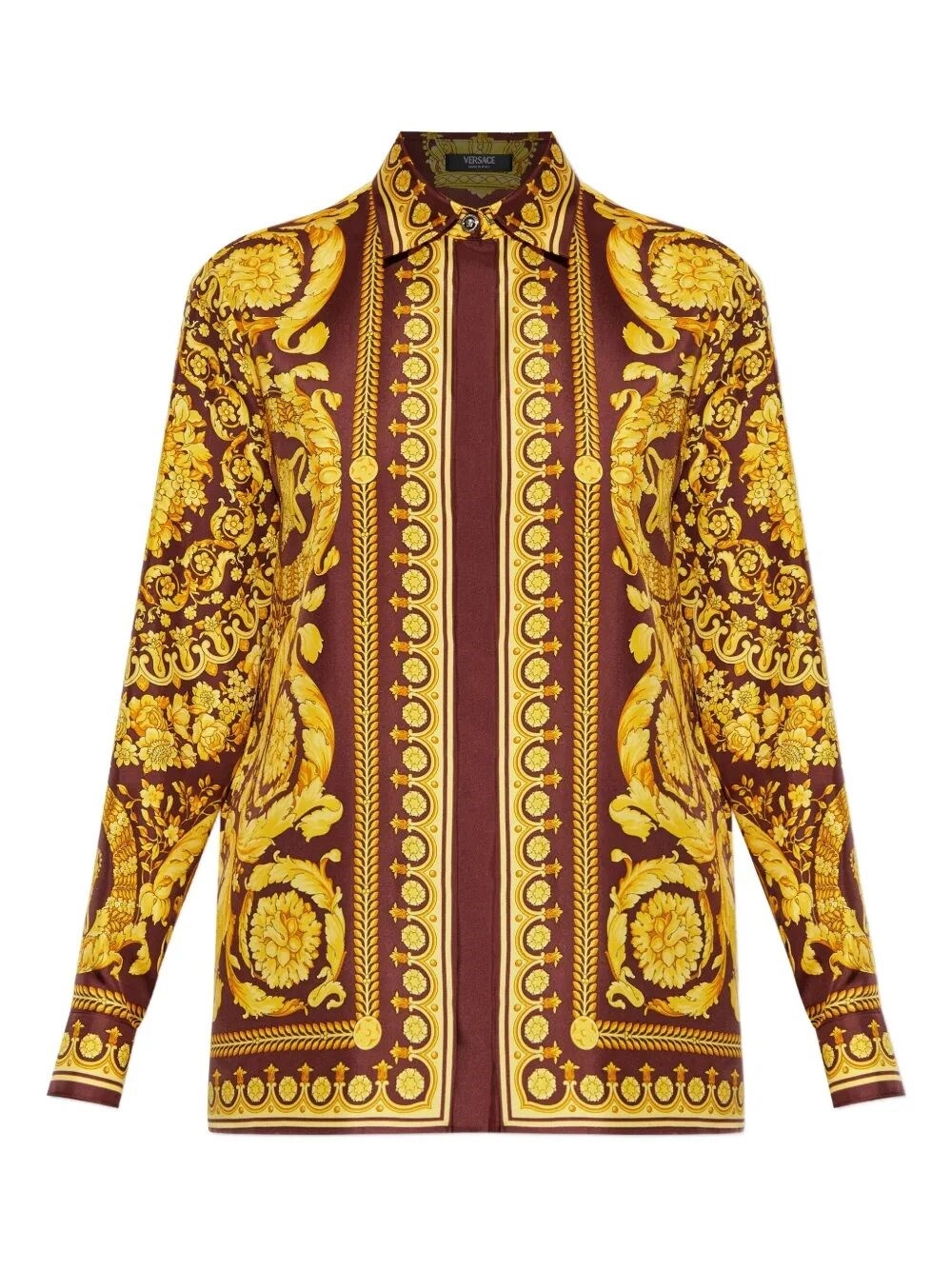 Versace Formal Shirt With `Baroque Heritage` Print