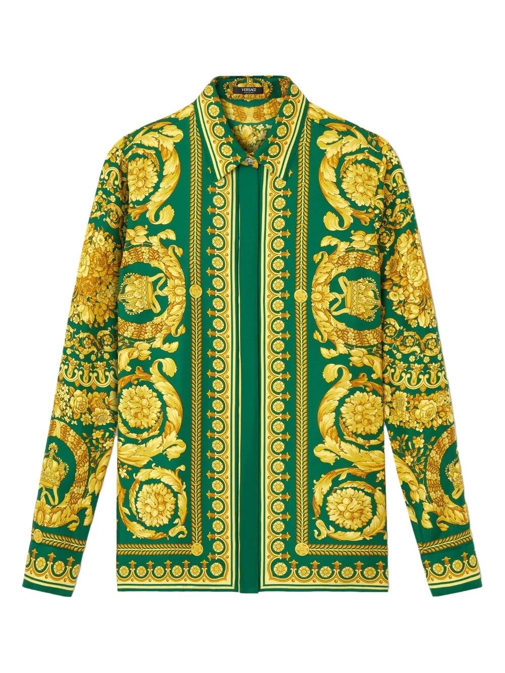Versace Formal Shirt With `Baroque Heritage` Print
