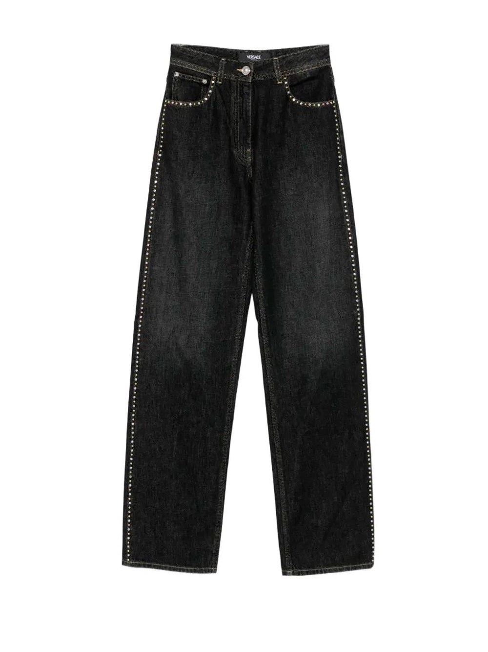 Versace Denim Pants With Studs