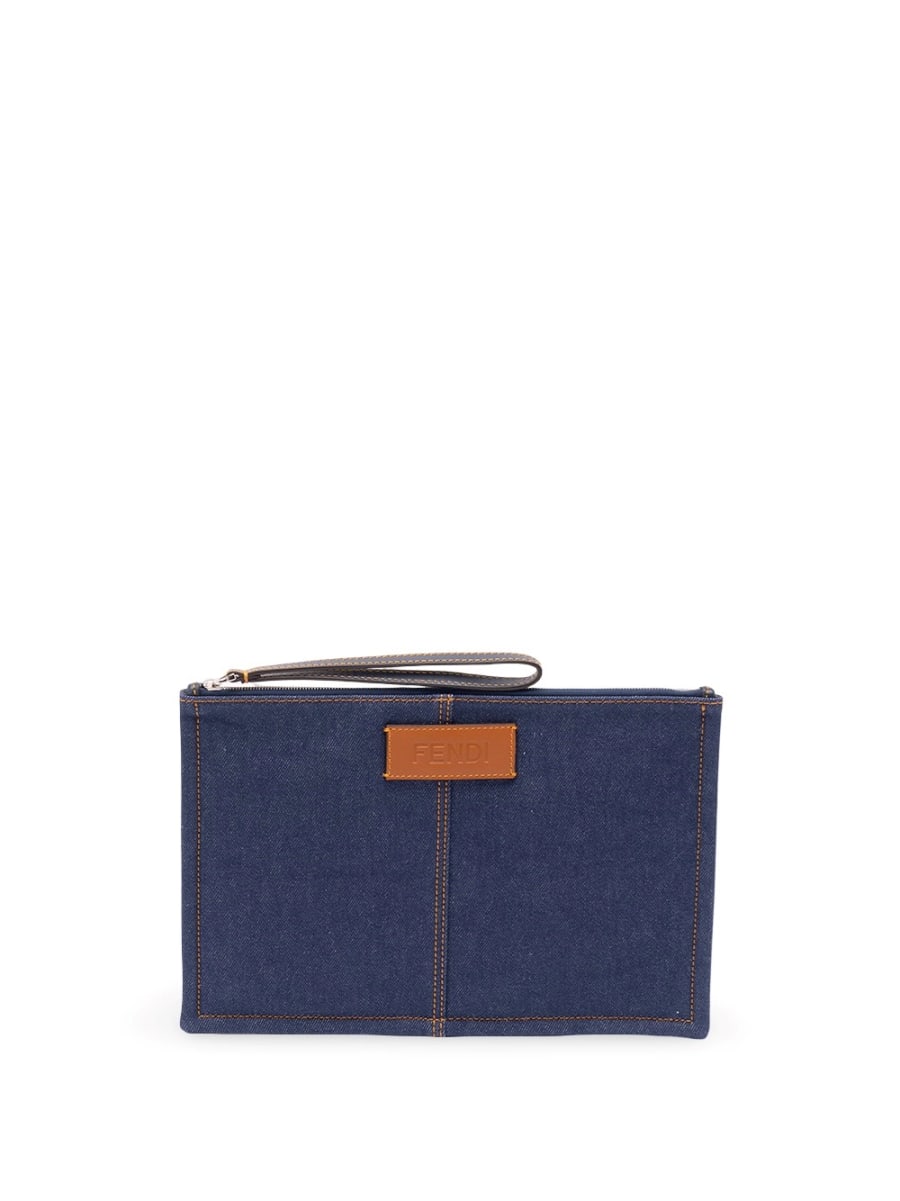 Fendi Flat Pouch Denim