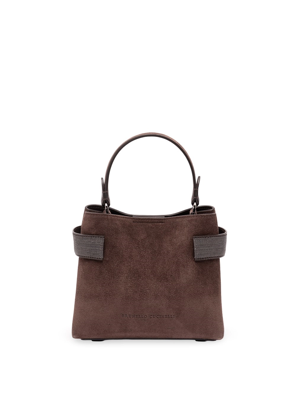 Brunello Cucinelli Small Soft Velour Crossbody Bag