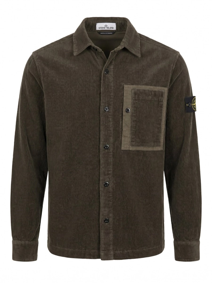 Stone Island Organic Cotton Corduroy Shirt