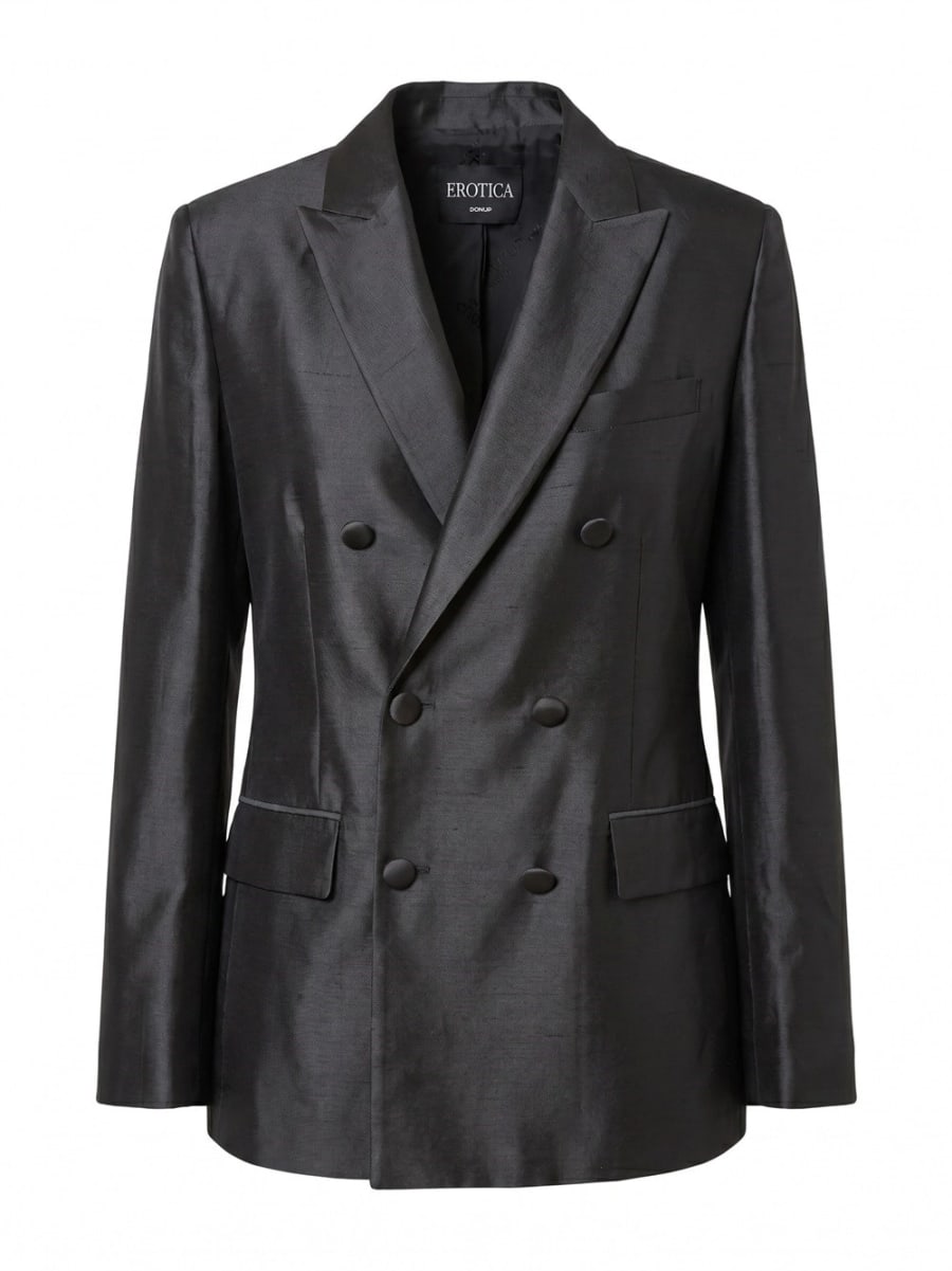 Dondup Double Breasted Shantung Blazer