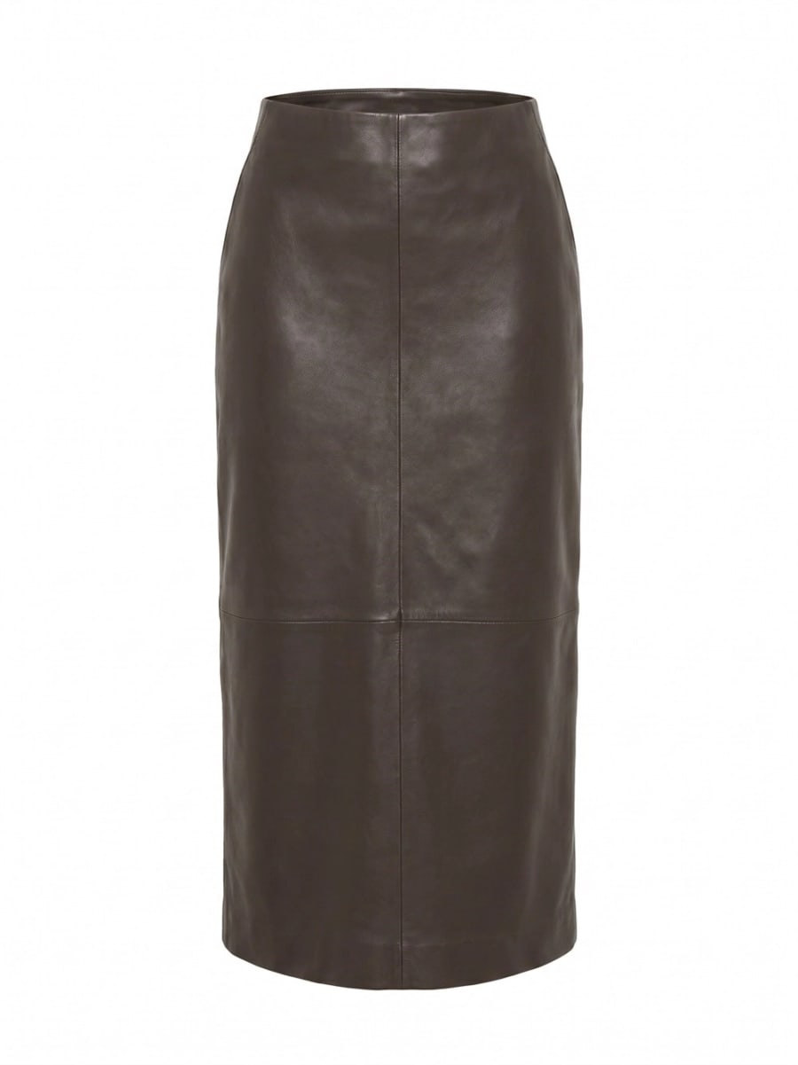 Alberta ferretti Leather Skirt