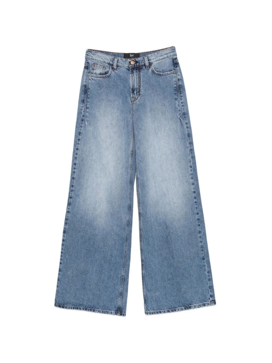3x1 `The Kat` Wide Leg Pants