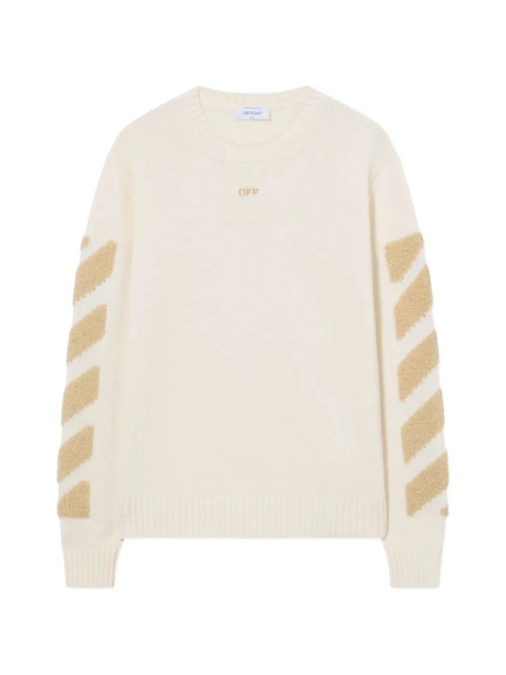 Off-White `Diag Fuzzy` Crew Neck Sweater