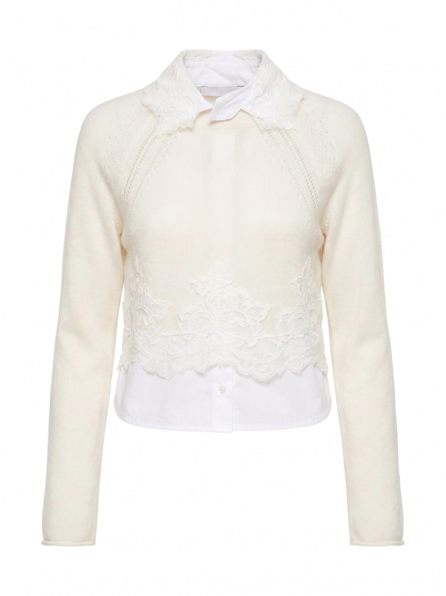 Ermanno scervino Round Neck Sweater