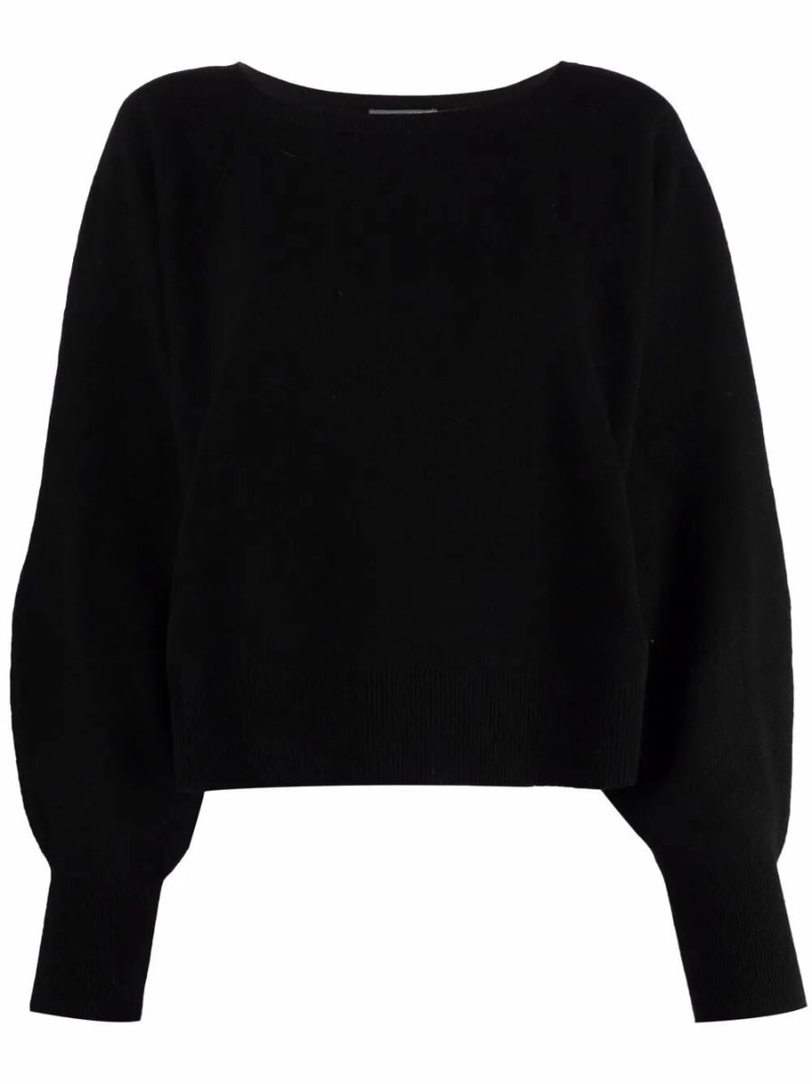 Alberta ferretti V-Neck Ruffled Sweater