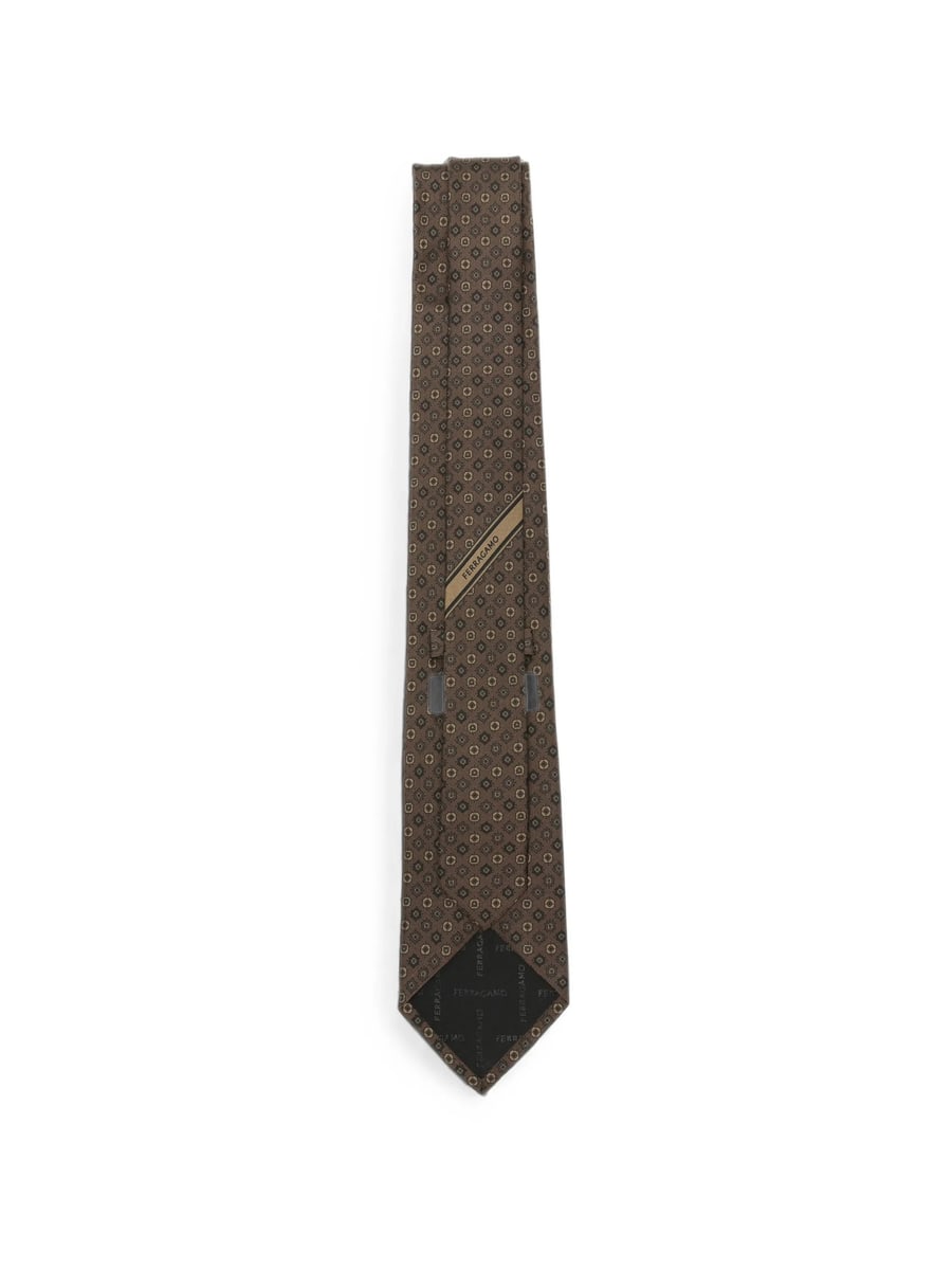 Ferragamo Ferragamo Geometric-pattern Tie, view 2