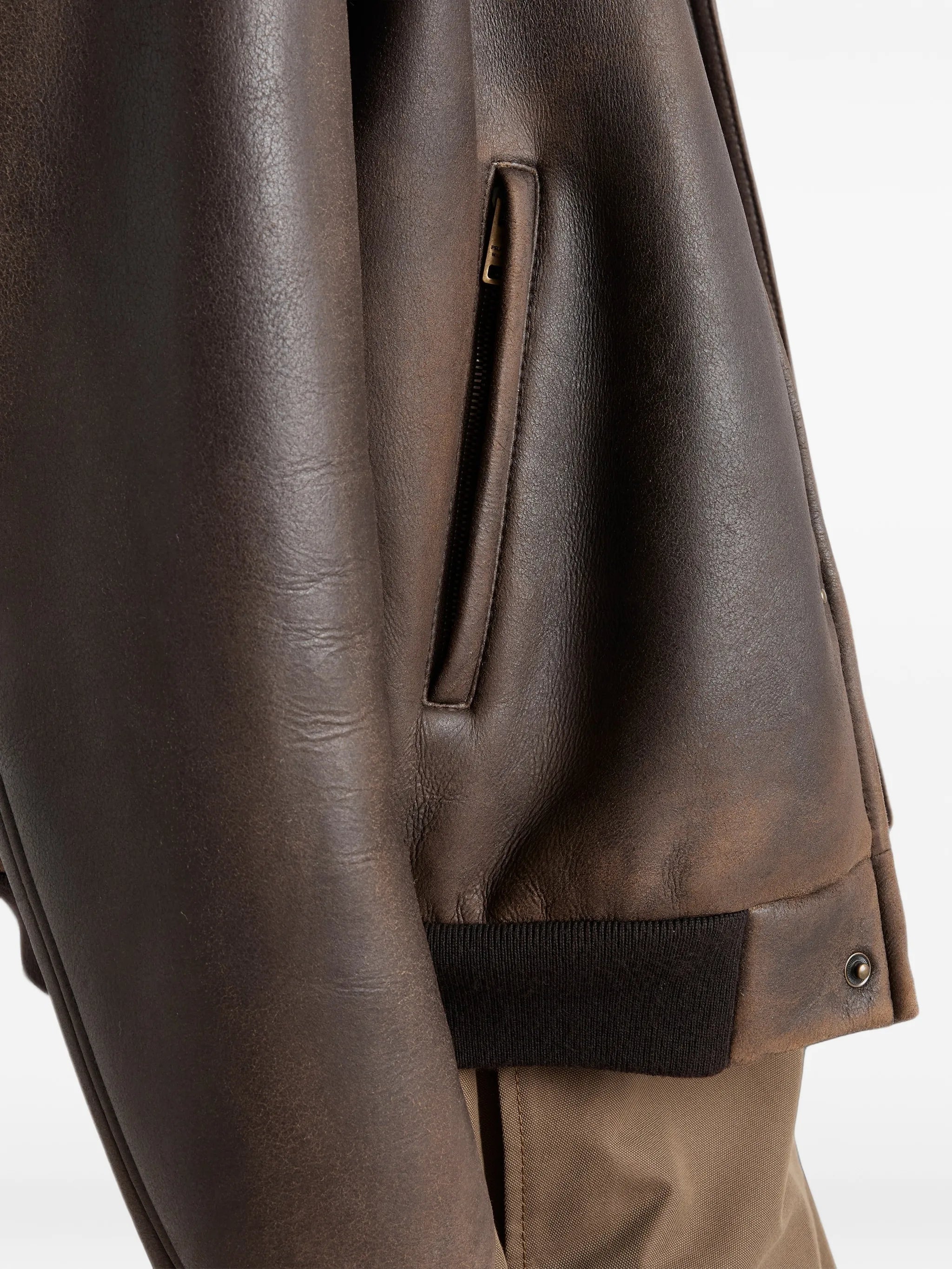 Prada Prada Shearling Bomber Jacket, view 2