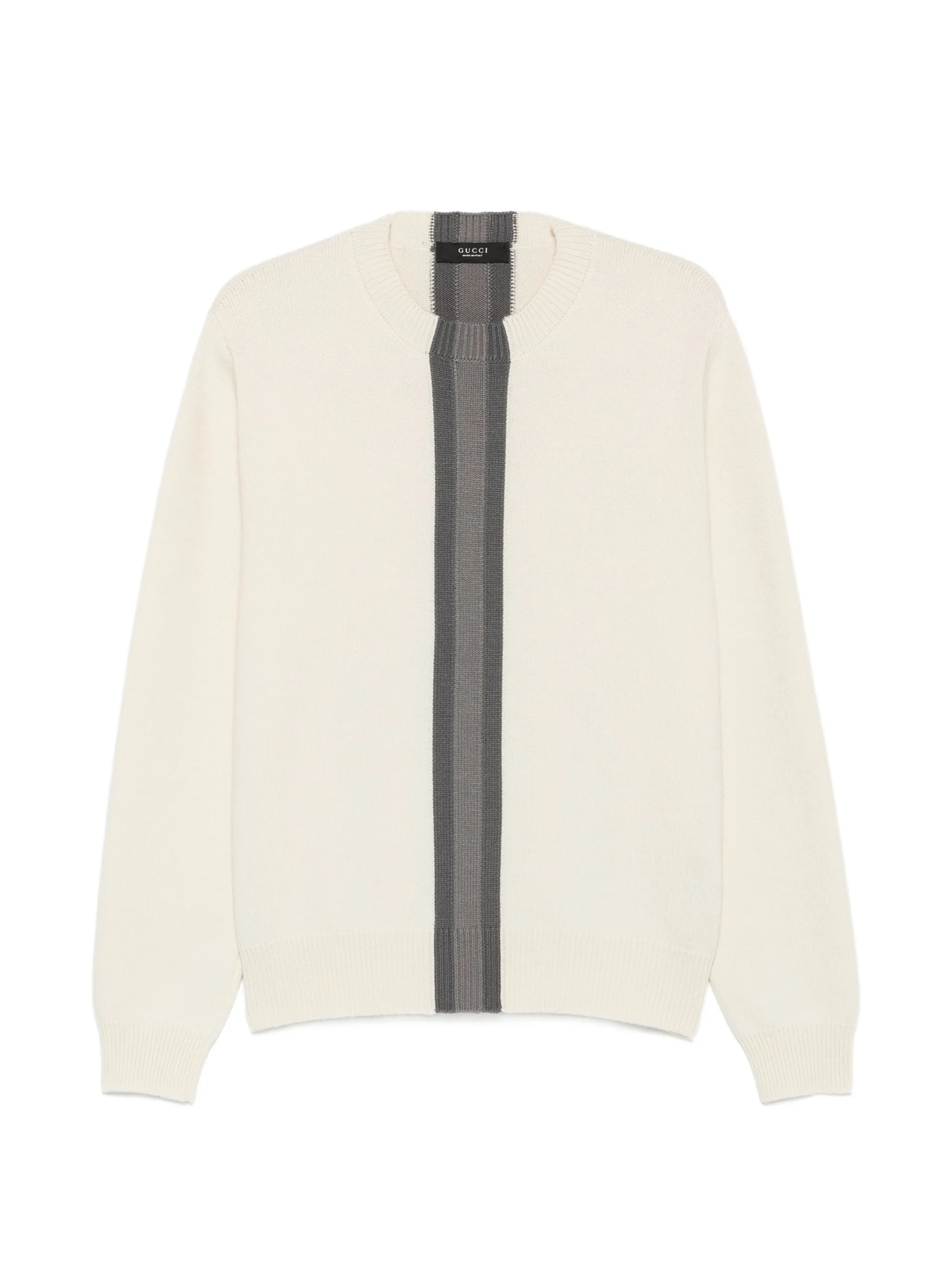 Gucci Gucci Stripe-detail Crew-neck Sweater