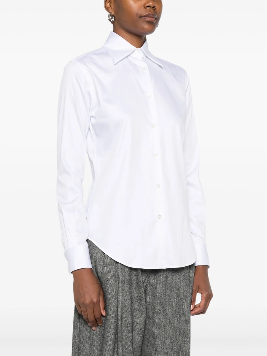 Mazzarelli Mazzarelli Gea Button-down Long-sleeve Shirt, view 5
