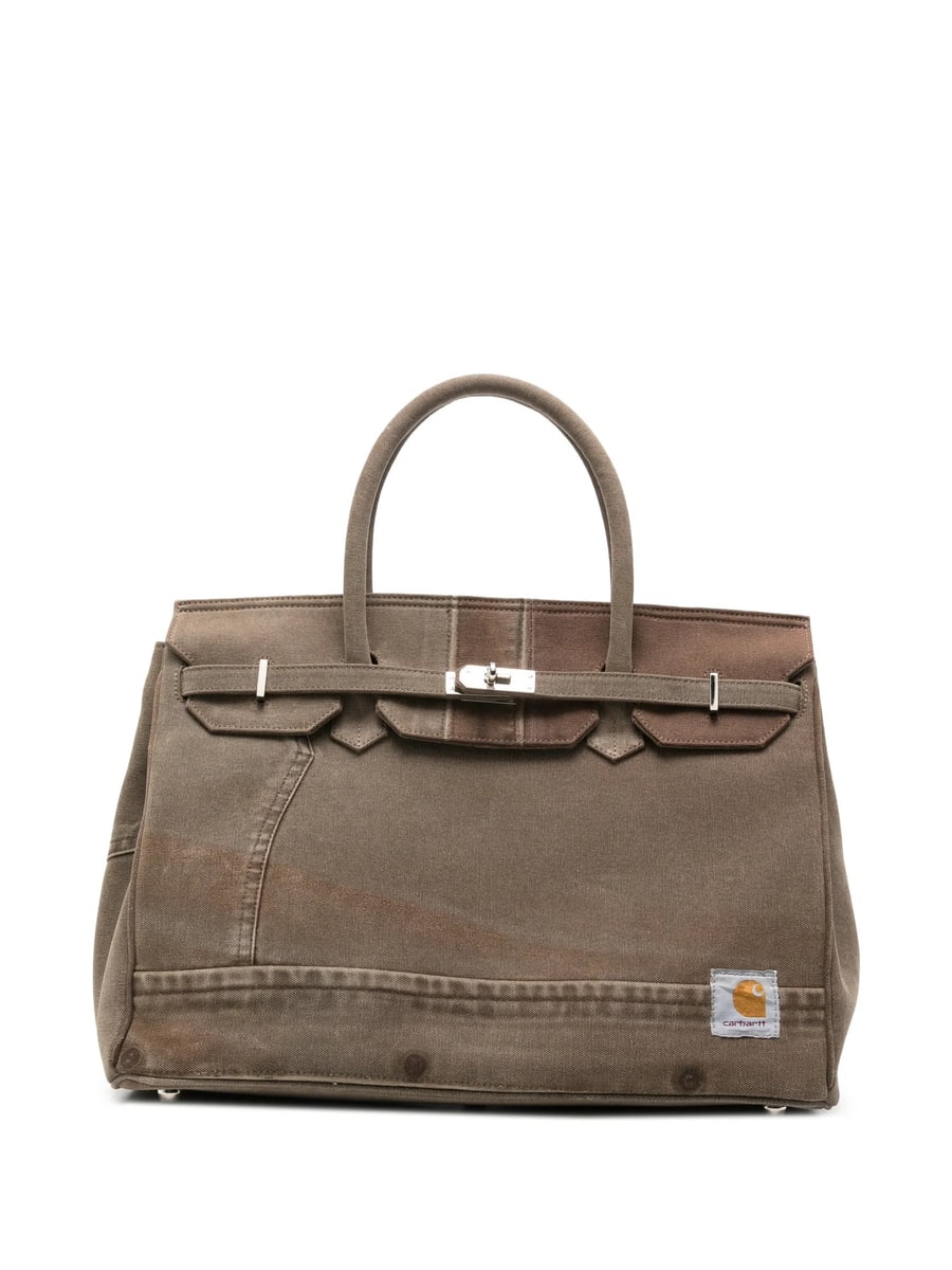 Another Chance Another Chance Panelled Logo-patch Tote Bag