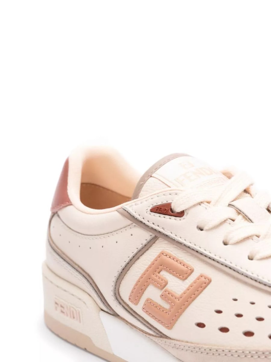 Fendi Sneaker Fendi Match in pelle, view 2