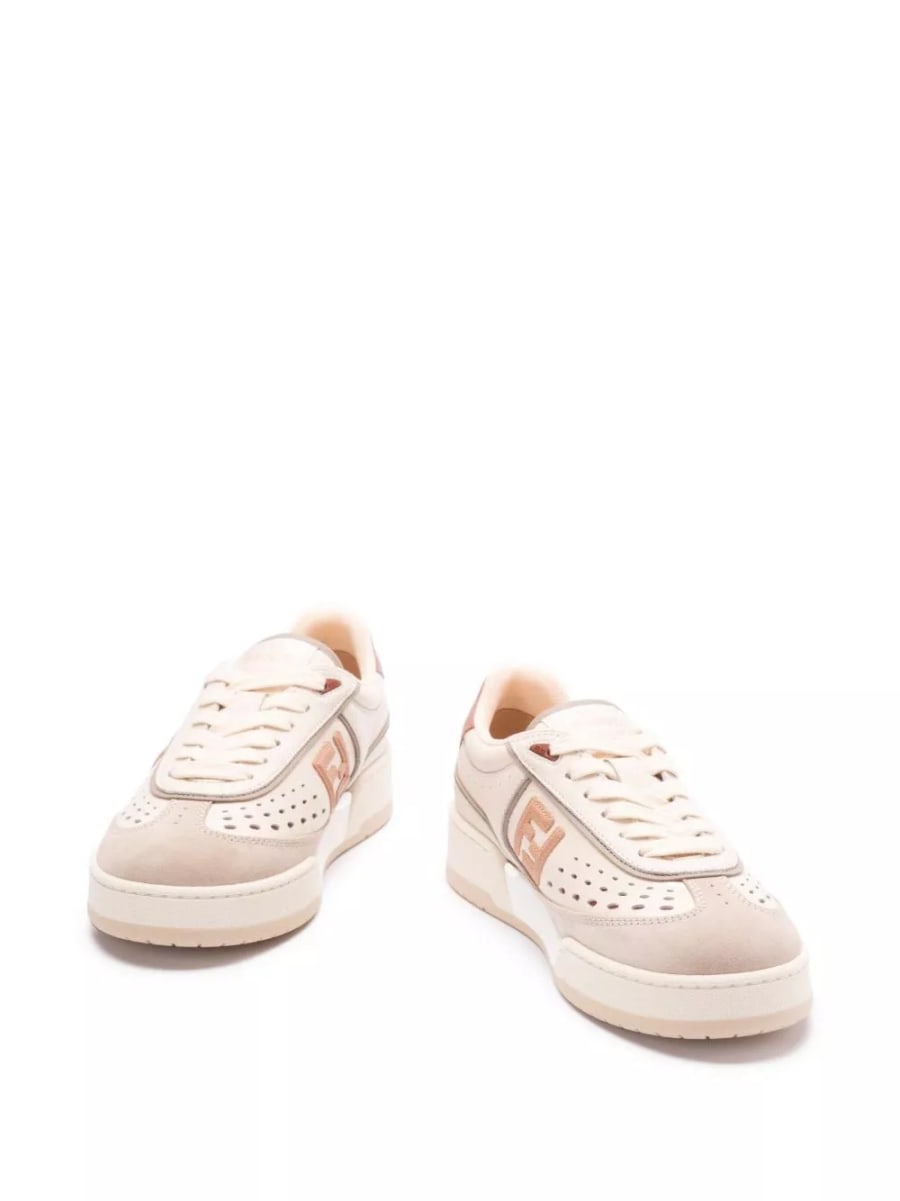 Fendi Sneaker Fendi Match in pelle, view 3