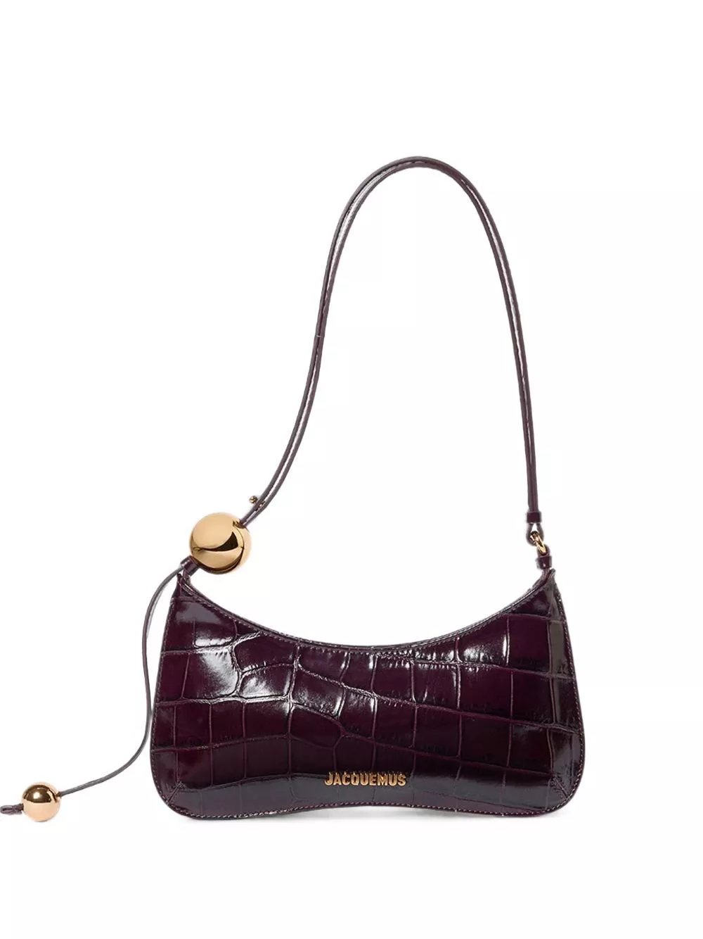 Jacquemus Borsa a spalla in pelle Le Bisou Perle