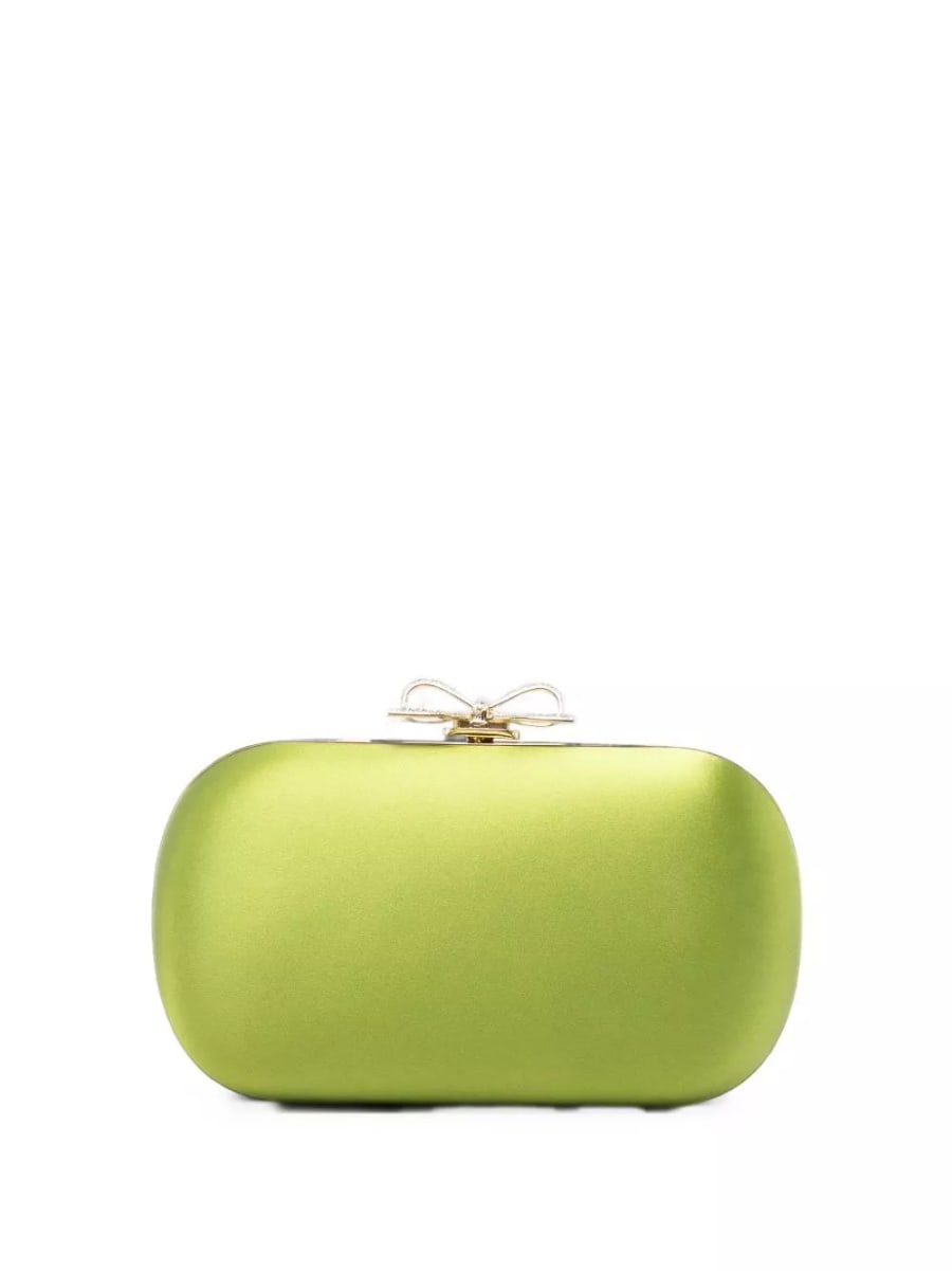 self-portrait Clutch in raso