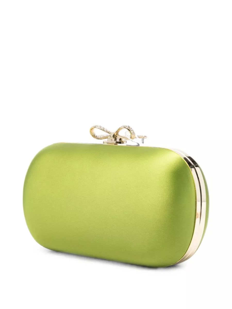 self-portrait Clutch in raso, view 2