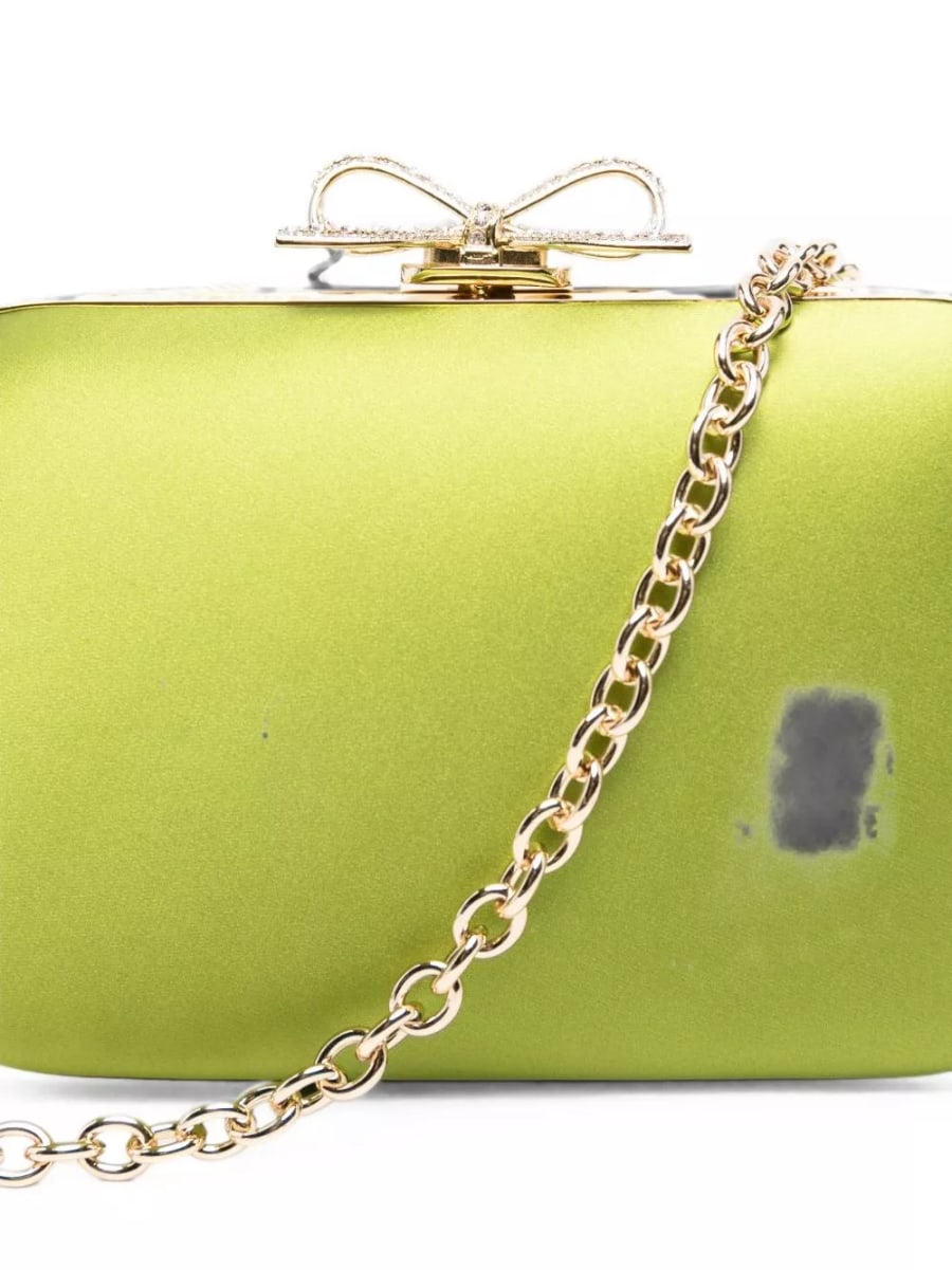 self-portrait Clutch in raso, view 4
