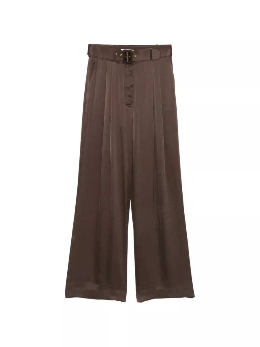 Zimmermann Pantaloni in seta con pieghe