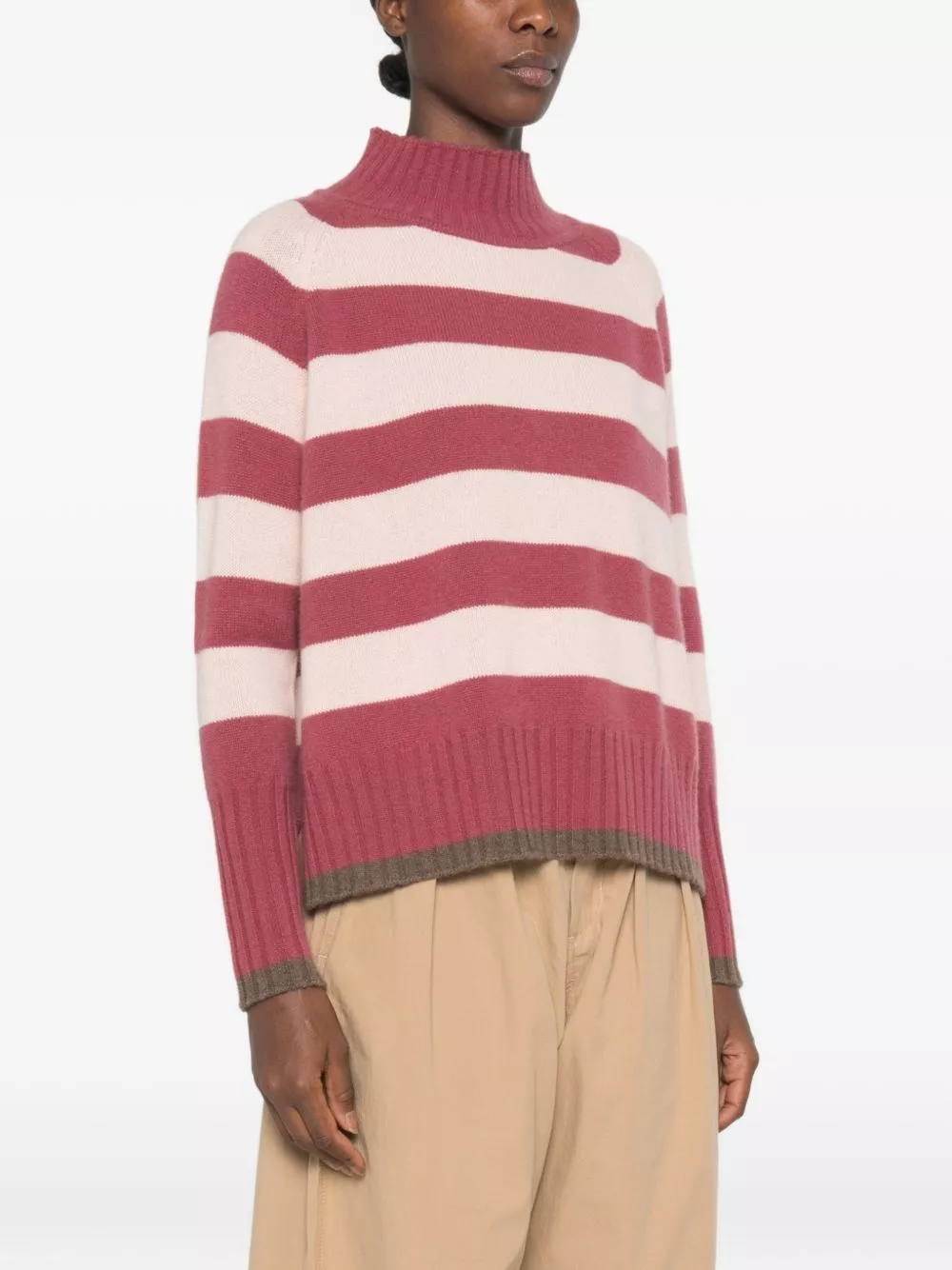 Beyou Maglione a collo alto in cashmere, view 2
