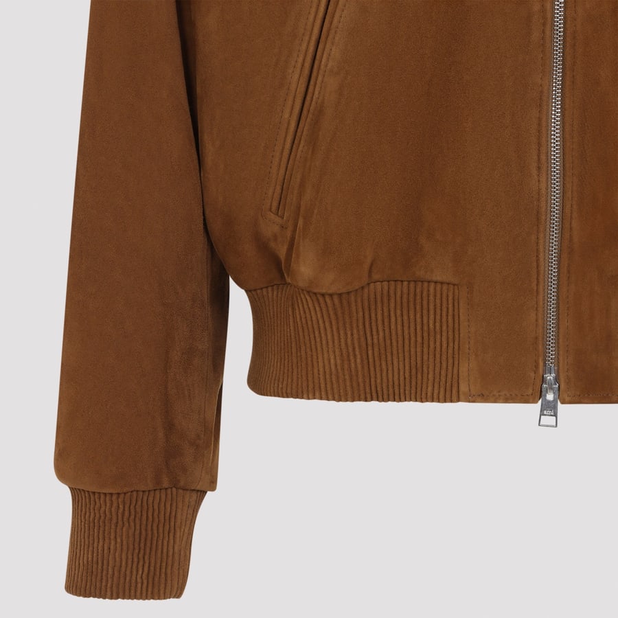 AMI Paris Ami Paris Suede Zipped Jacket, view 5