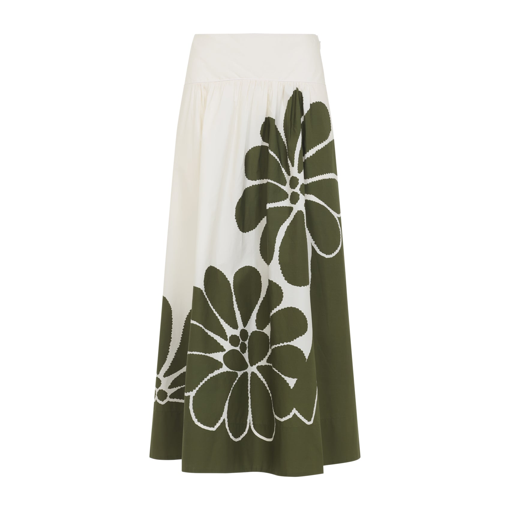 FARM RIO Farm Bio Palermo Green Midi Skirt, view 2