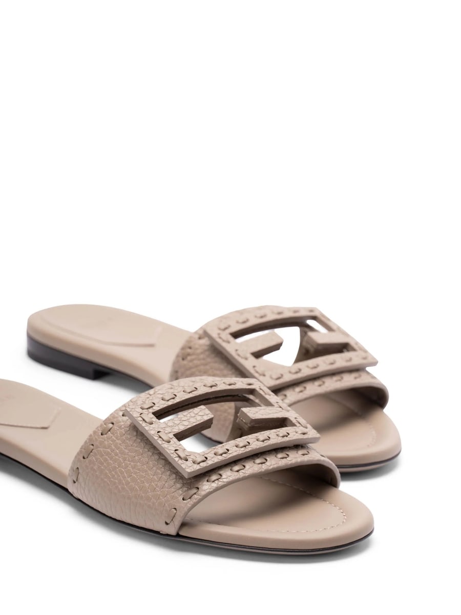 Fendi Fendi Logo Slides Sandals, view 5