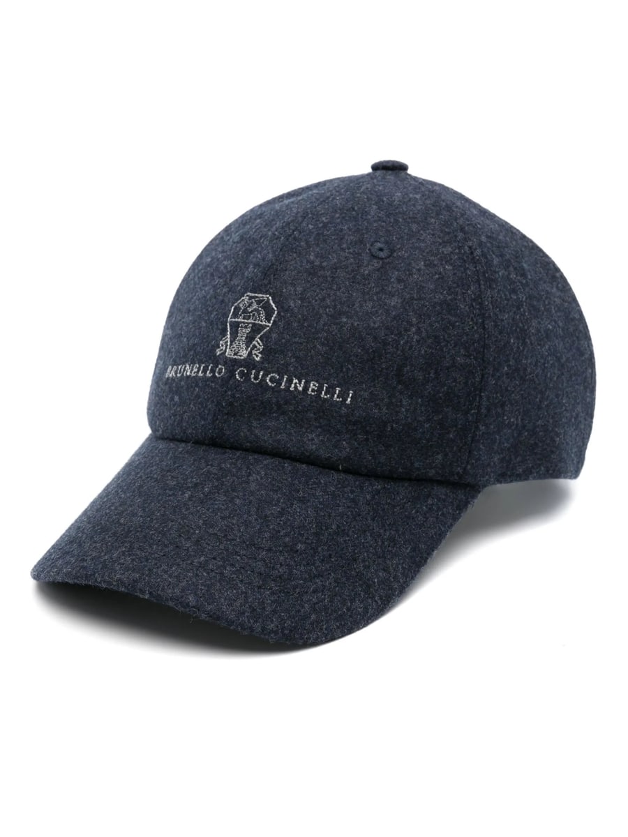 Brunello Cucinelli Brunello Cucinelli Embroidered-logo Wool Baseball Cap